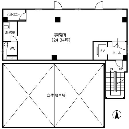 博労町辰巳ビル平面図